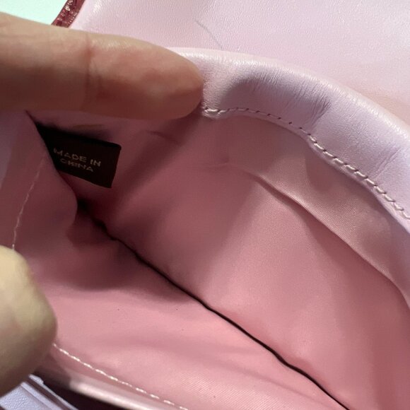 Vintage Coach Red Leather Trifold Wallet Pink Interior - Picture 9 of 13